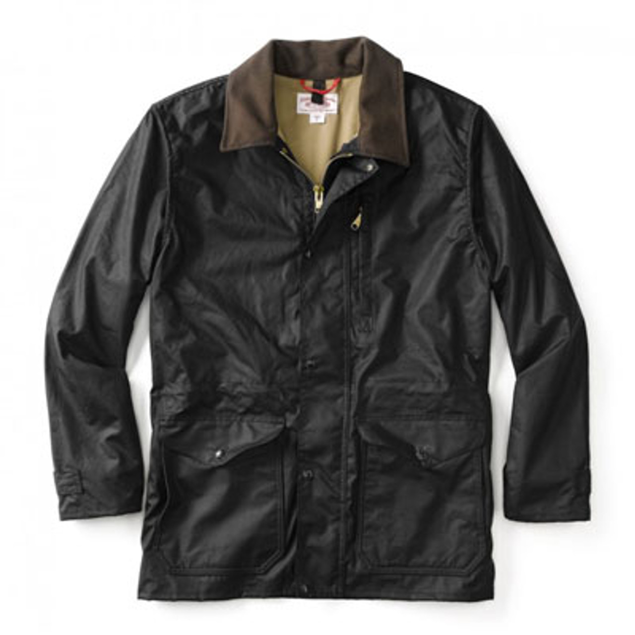 Filson Cover Cloth Mile Marker Coat Black SM 10409