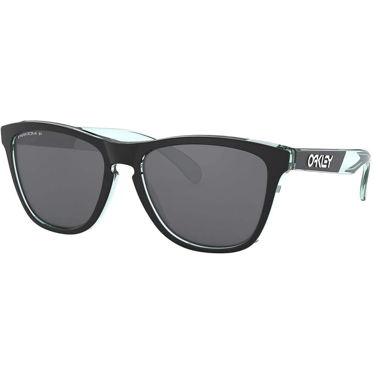 Oakley Frogskins CF Translucent Celeste w/PRIZM Black Polarized Lenses OO9013-F455