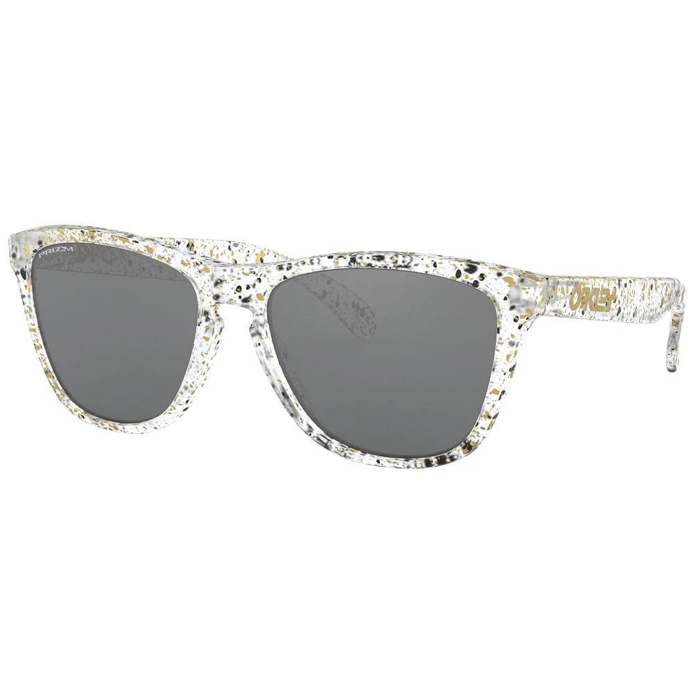 Oakley Frogskins Splatter Clear w/PRIZM Black Lenses OO9013-G655