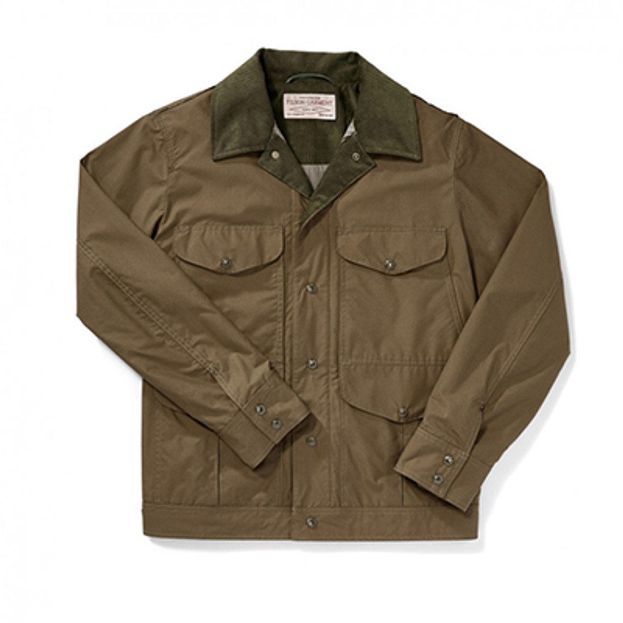Filson Lt Wt Dry Cloth Journeyman Jacket MarshOlive M FCO-003911 FIL-10716-MarshOlive-M|FIL-10716-MarshOlive-M