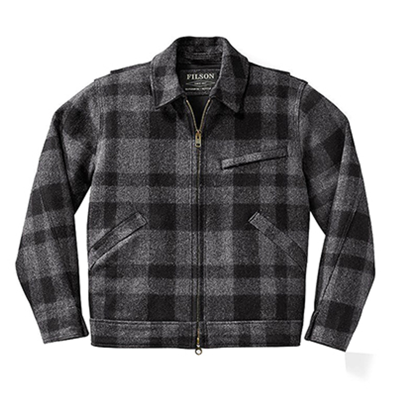 Filson Mackinaw Work Jacket GrayBlack XL FCO-014348 FIL-10776-GrayBlack-XL|FIL-10776-GrayBlack-XL