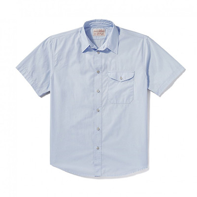 Filson Filson'S S/S Feather Cloth Shirt LightBlue XXL FCO-004274 FIL-10807-LightBlue-XXL|FIL-10807-LightBlue-XXL
