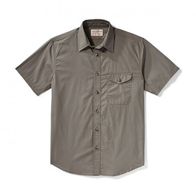 Filson Filson'S S/S Feather Cloth Shirt LightOlive L FCO-004258 FIL-10807-LightOlive-L|FIL-10807-LightOlive-L