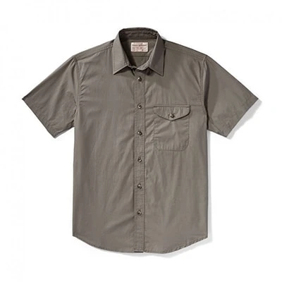 Filson Filson'S S/S Feather Cloth Shirt LightOlive XXL FCO-004275 FIL-10807-LightOlive-XXL|FIL-10807-LightOlive-XXL