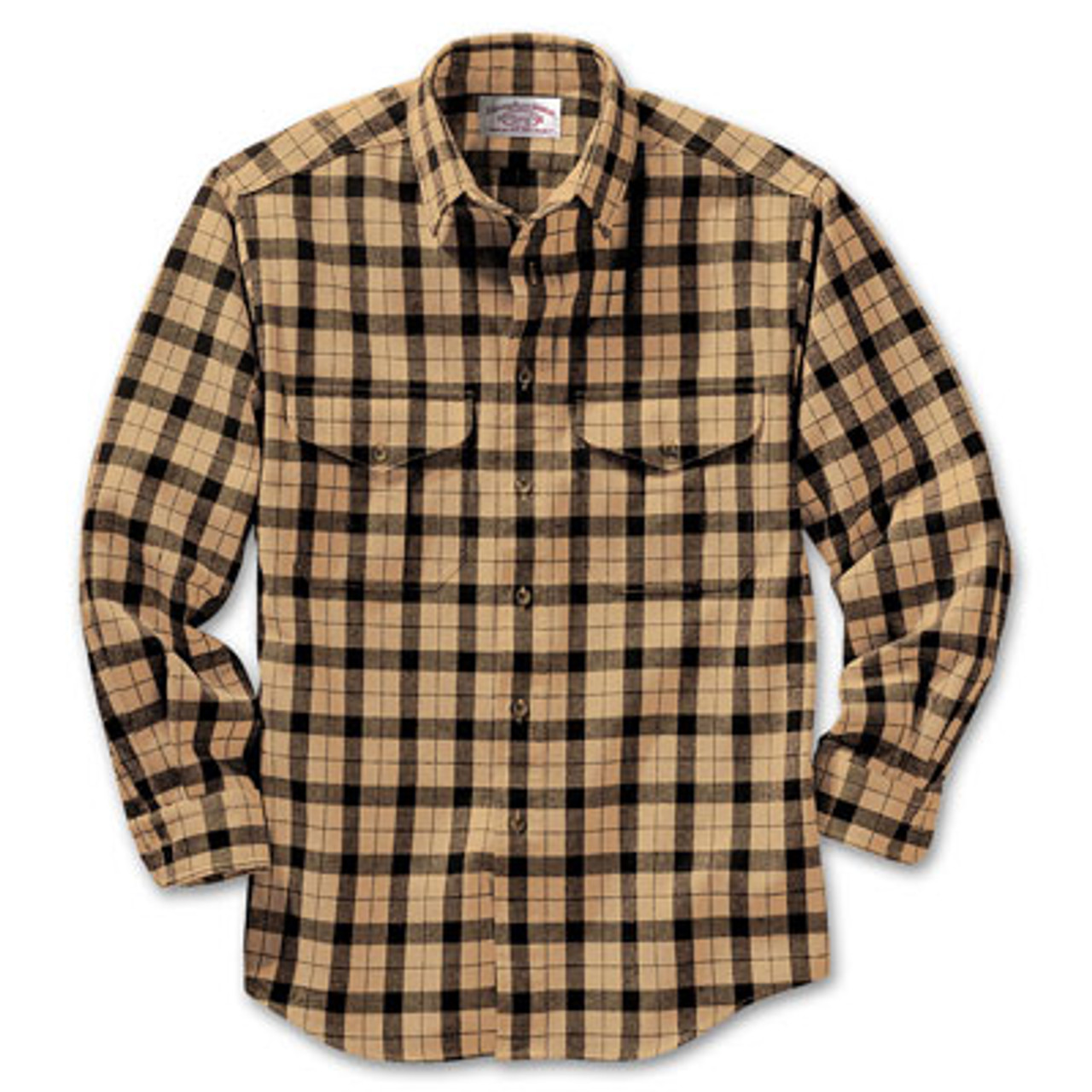 Filson Alaska Guide Shirt Camel Black MD 12006