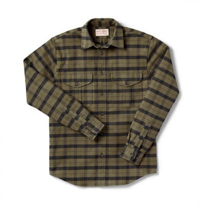 Filson Alaskan Guide Shirt Otter Green/Black LG 12006