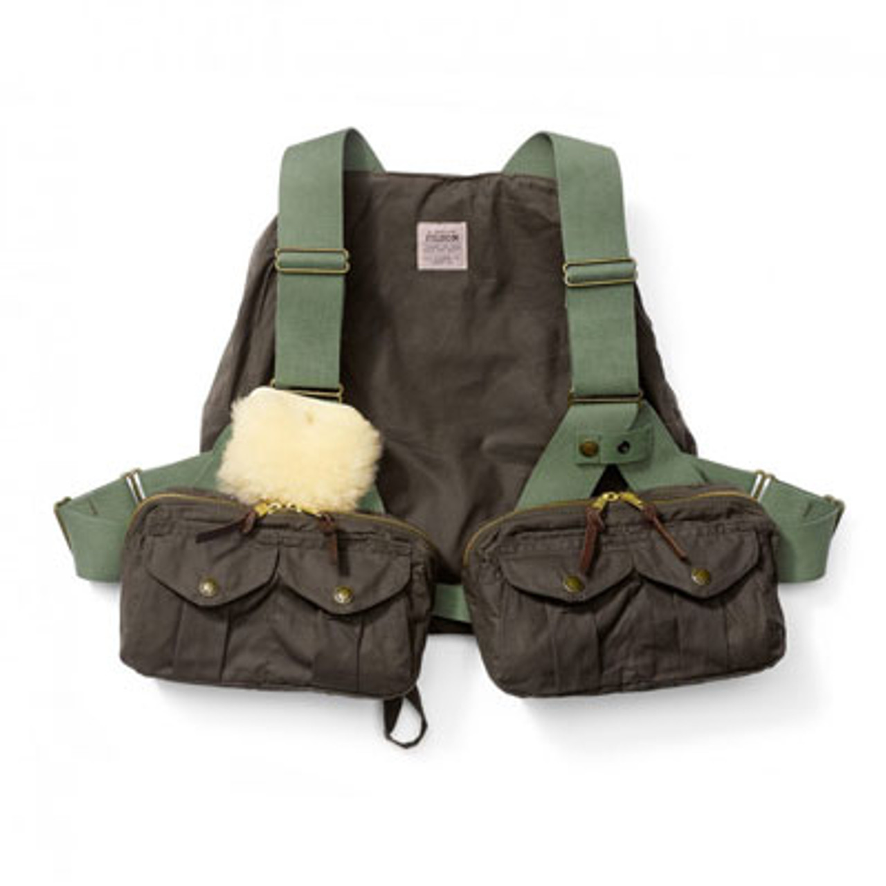 Filson Foul Weather Fly Fishing Vest Otter Green Reg 16002