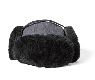 Filson Trapper Hat Charcoal LG 30143