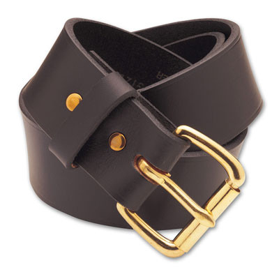 Filson 50 Brown/Brass 1.5" Leather Belt 63202200226