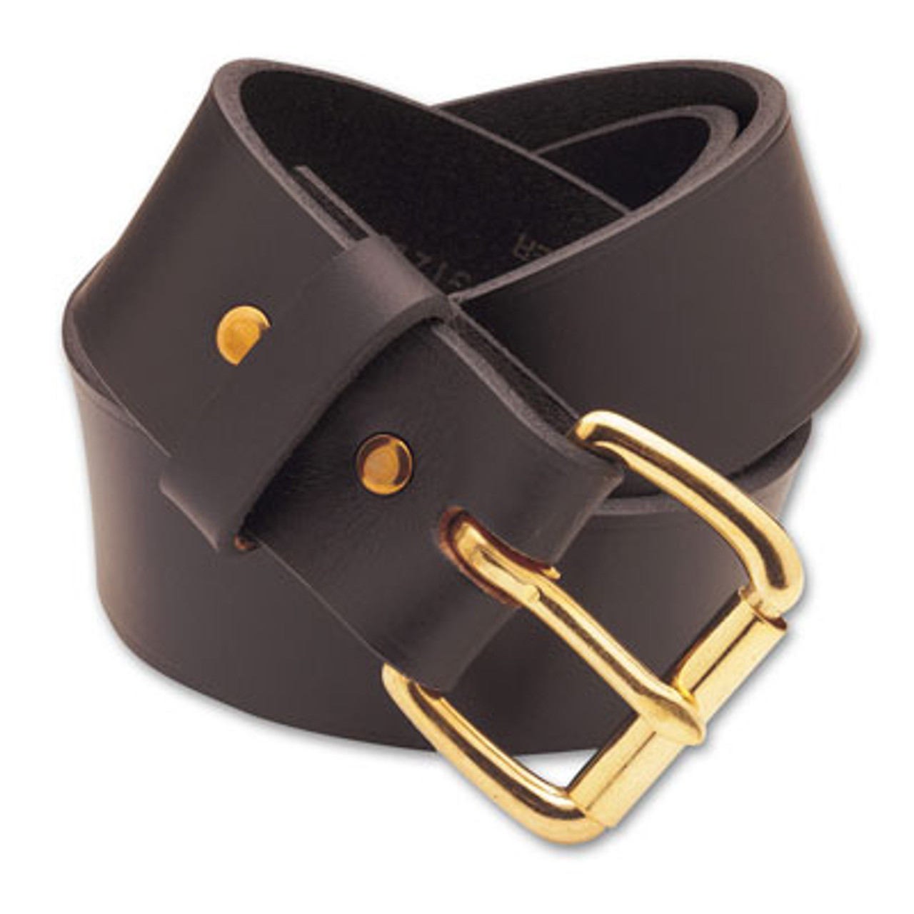 Filson 50 Brown/Brass 1.5" Leather Belt 63202200226