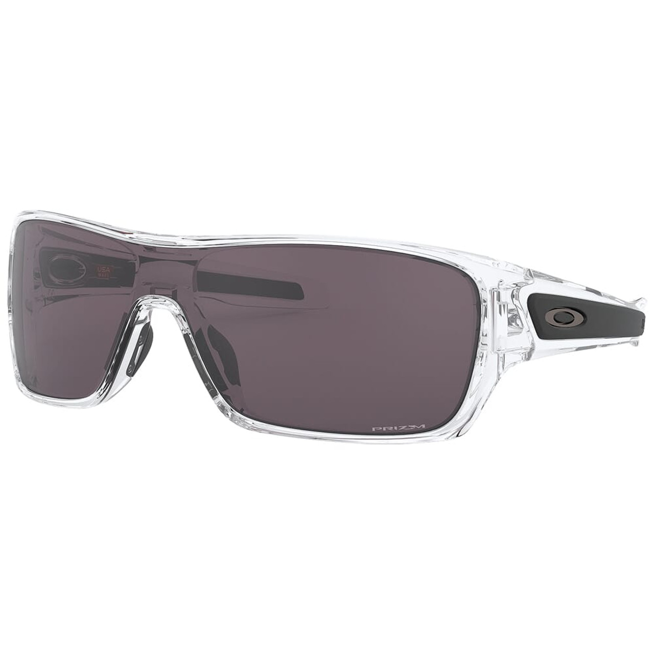 Oakley Turbine Rotor Polished Clear w/PRIZM Grey Lenses OO9307-2732