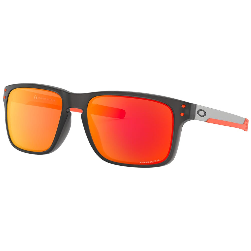 Oakley Holbrook Mix Matte Grey Smoke w/PRIZM Ruby Lenses OO9384-1557