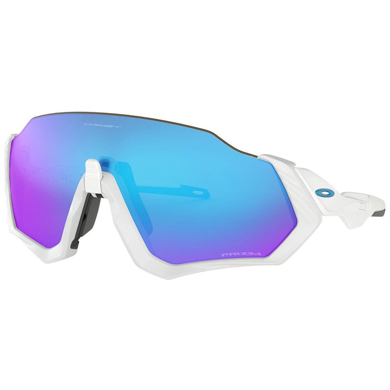 Oakley Flight Jacket Matte White w/PRIZM Sapphire Lenses OO9401-0237