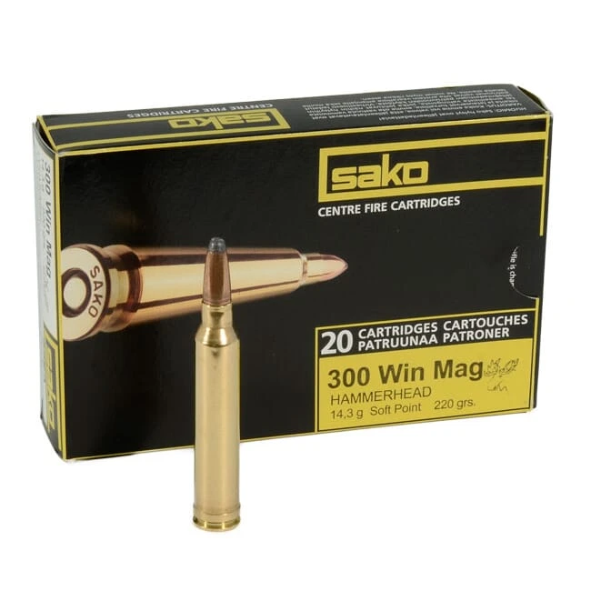 Sako 300 Win Mag 220gr Hammerhead Rifle Ammunition
