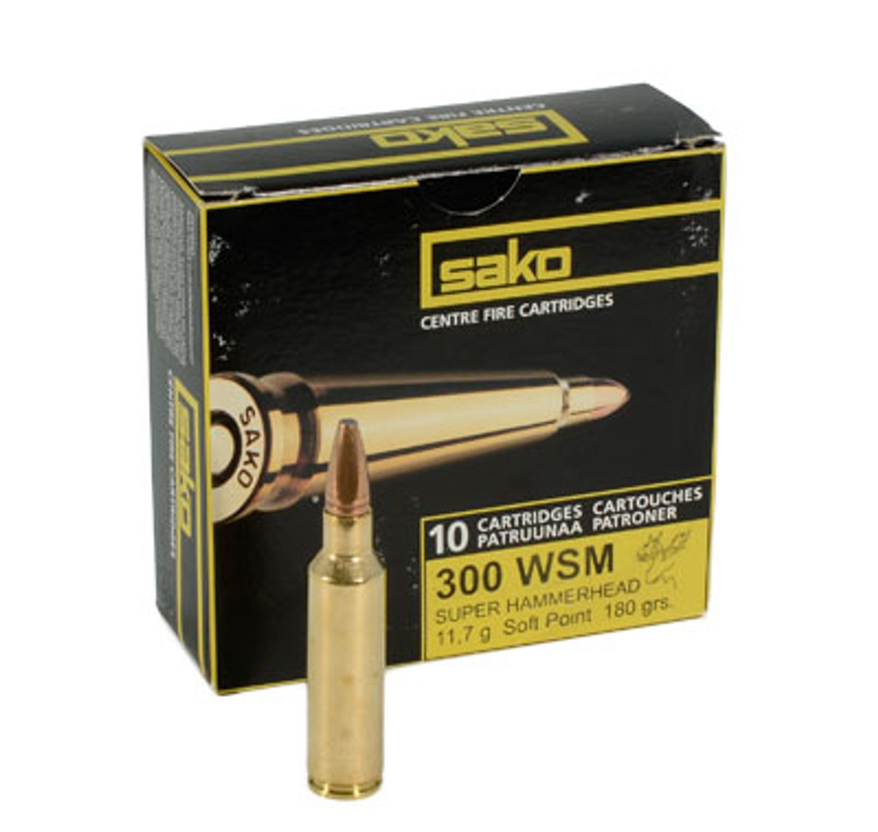 Sako 300 WSM 180gr Super Hammerhead Rifle Ammunition