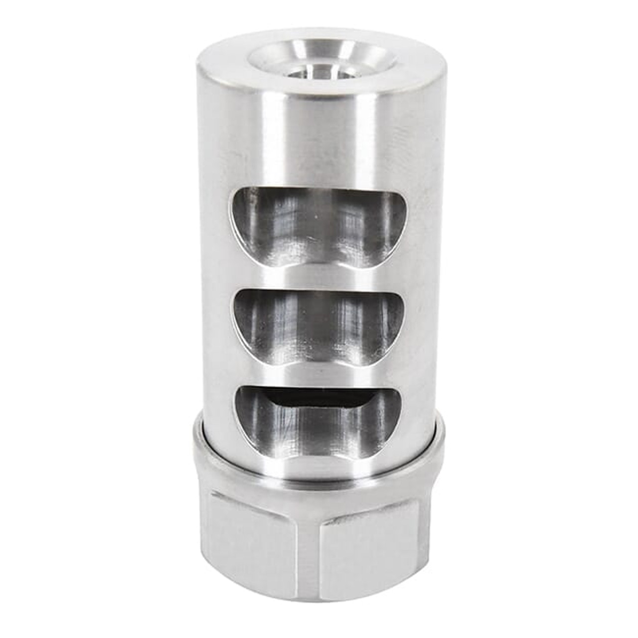 APA Gen II Little Bastard Muzzle Brake 5/8x24 TPI up to 6.5mm (.264) Stainless Steel Version