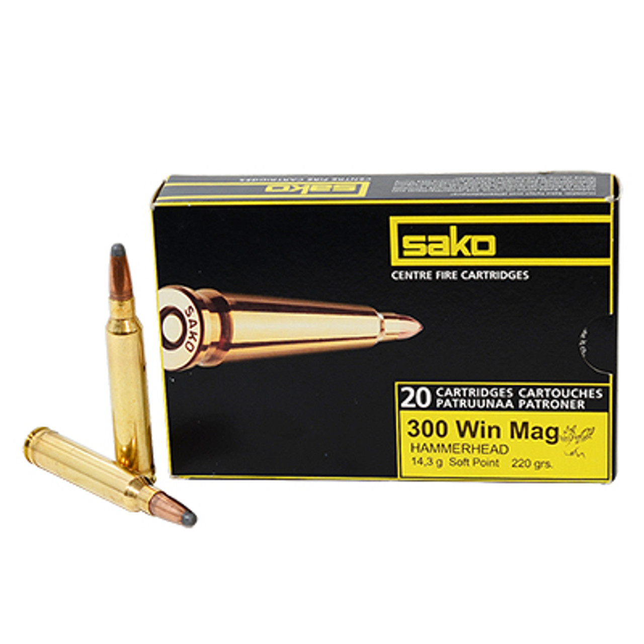 Sako 300 Win Mag 220gr HAMMERHEAD Rifle Ammo