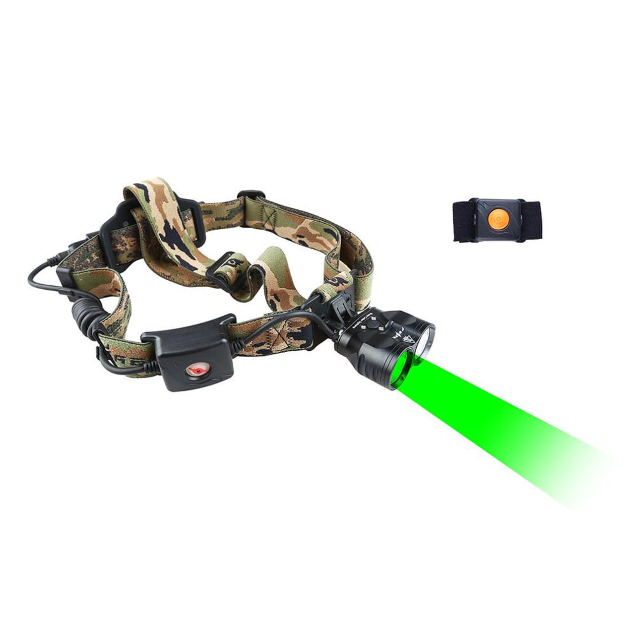 Night Eyes Green/White Wireless Remote Dual Color Beam Headlamp Kit HL55-G/W