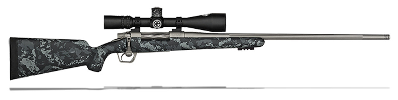Gunwerks LR1000 6.5x284 Norma Carbon with Dark & Light Grey w/ NF NXS 5.5-22x50 Scope Rifle Package LR1000-65284-Fltd-RB-RH-SS-SFP