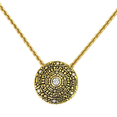 Alex Sepkus 18K Diamond "Shield" Pendant M-4519