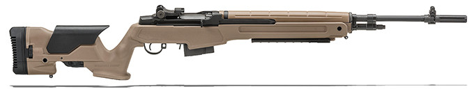 Springfield Armory Loaded M1A7.62mm Precision Flat Dark Earth Composite Stock, Nm Carbon Barrel Rifle Showroom Demo MP9220