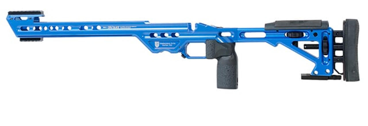 Masterpiece Arms Remington Short Action Left Hand NRA Blue BA Chassis