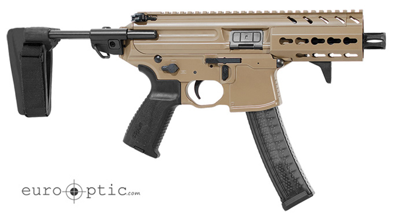 Sig Sauer MPX 9mm 4.5" FDE Pistol with PSB