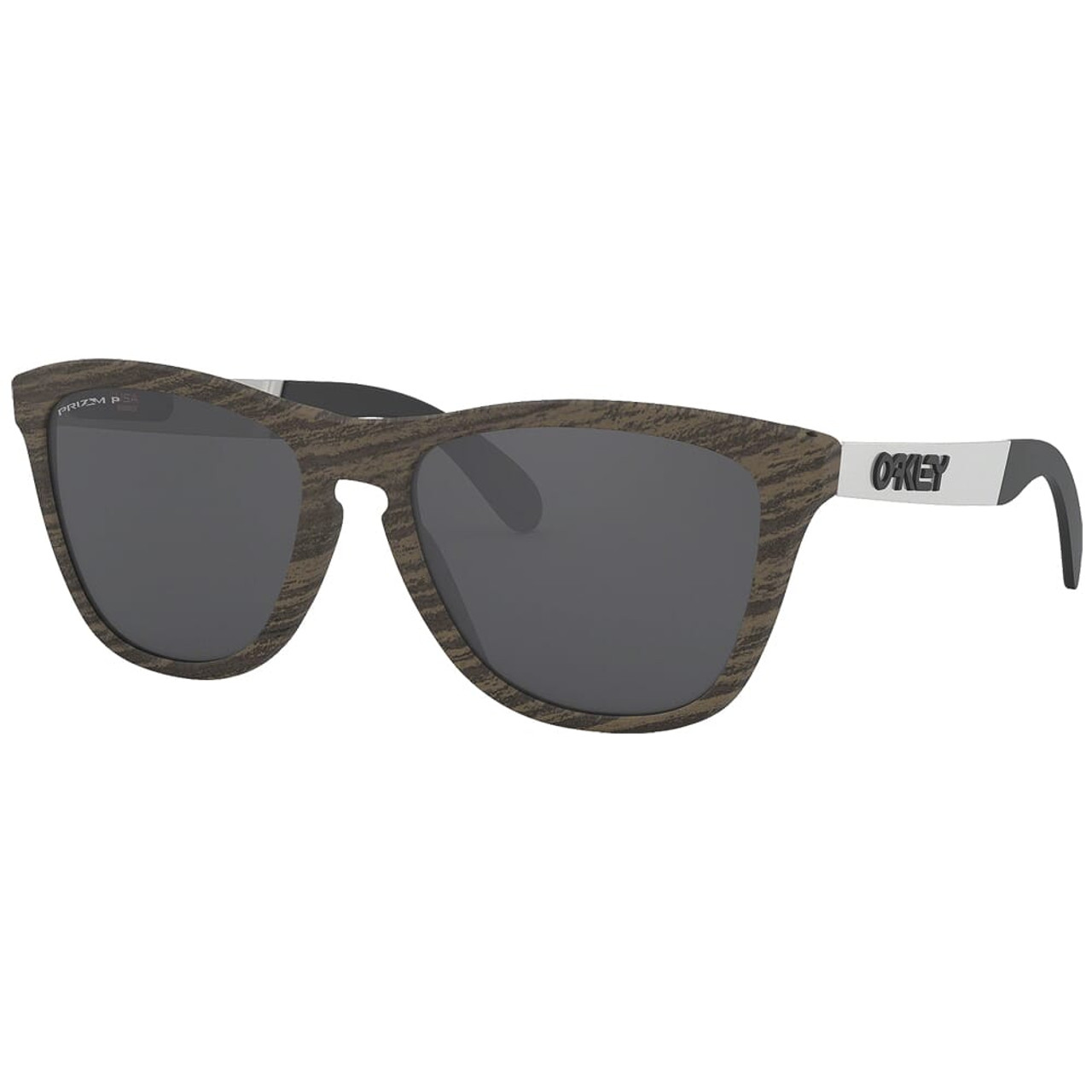 Oakley Frogskins Mix Woodgrain w/PRIZM Black Polarized Lenses OO9428-0755