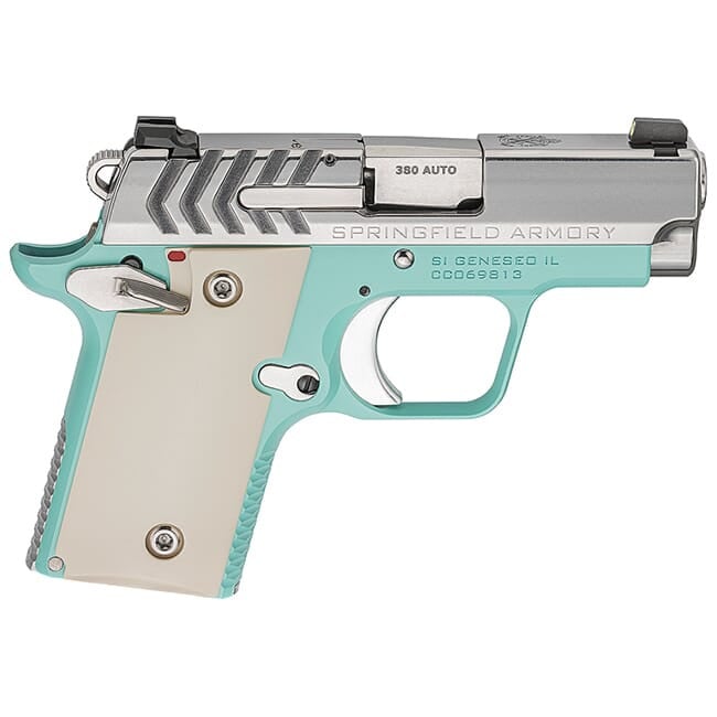 Springfield Armory 911 .380 ACP Vintage Blue / Stainless Pistol (w/ 2 magazines) PG9109VBS