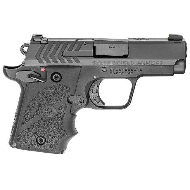 Springfield Armory 911 9mm 3" Nitride Pistol w/ Hogue Rubber Grips PG9119H