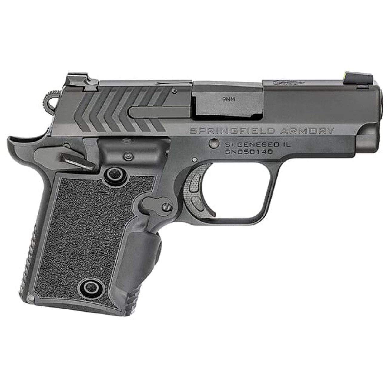 Springfield Armory 911 9mm 3" Nitride, Green Viridian Grip Laser Pistol (w/ 2 Magazines) PG9119VG