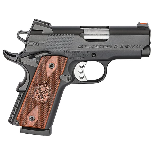 Springfield Armory 1911 A1 EMP 9mm Compact Lw Black (W/ 3 Magazines And Cocobolo Grips) Pistol PI9208L