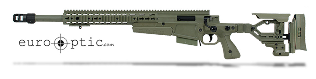Accuracy International AX 308 Green chassis 20 inch barrel std brake - small firing pin Left Hand A-XS308WNGR20SM-LH