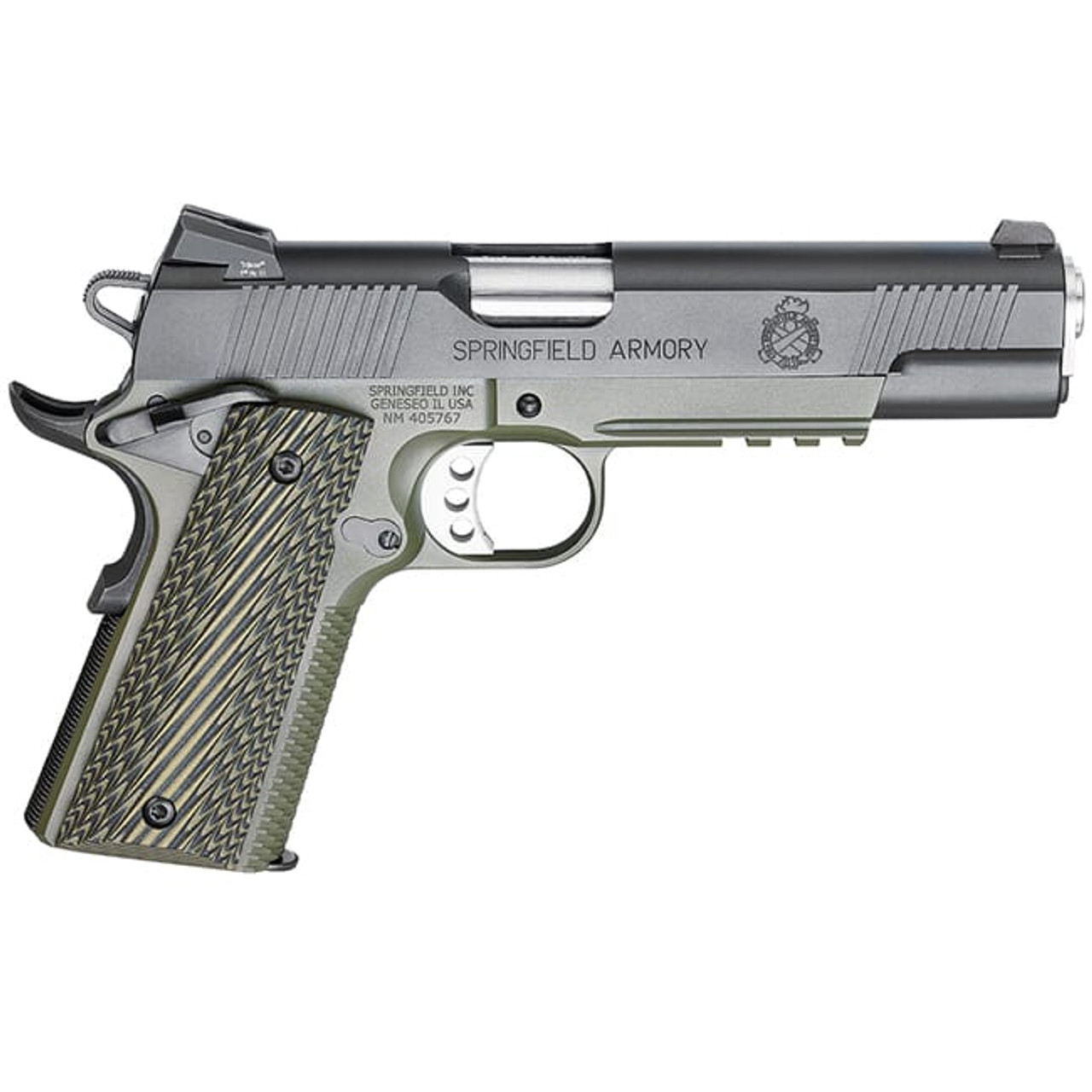 Springfield Armory 1911-A1 5" .45 Operator MC OD/BLACK G10 Pistol w/ Range Bag PX9110ML18