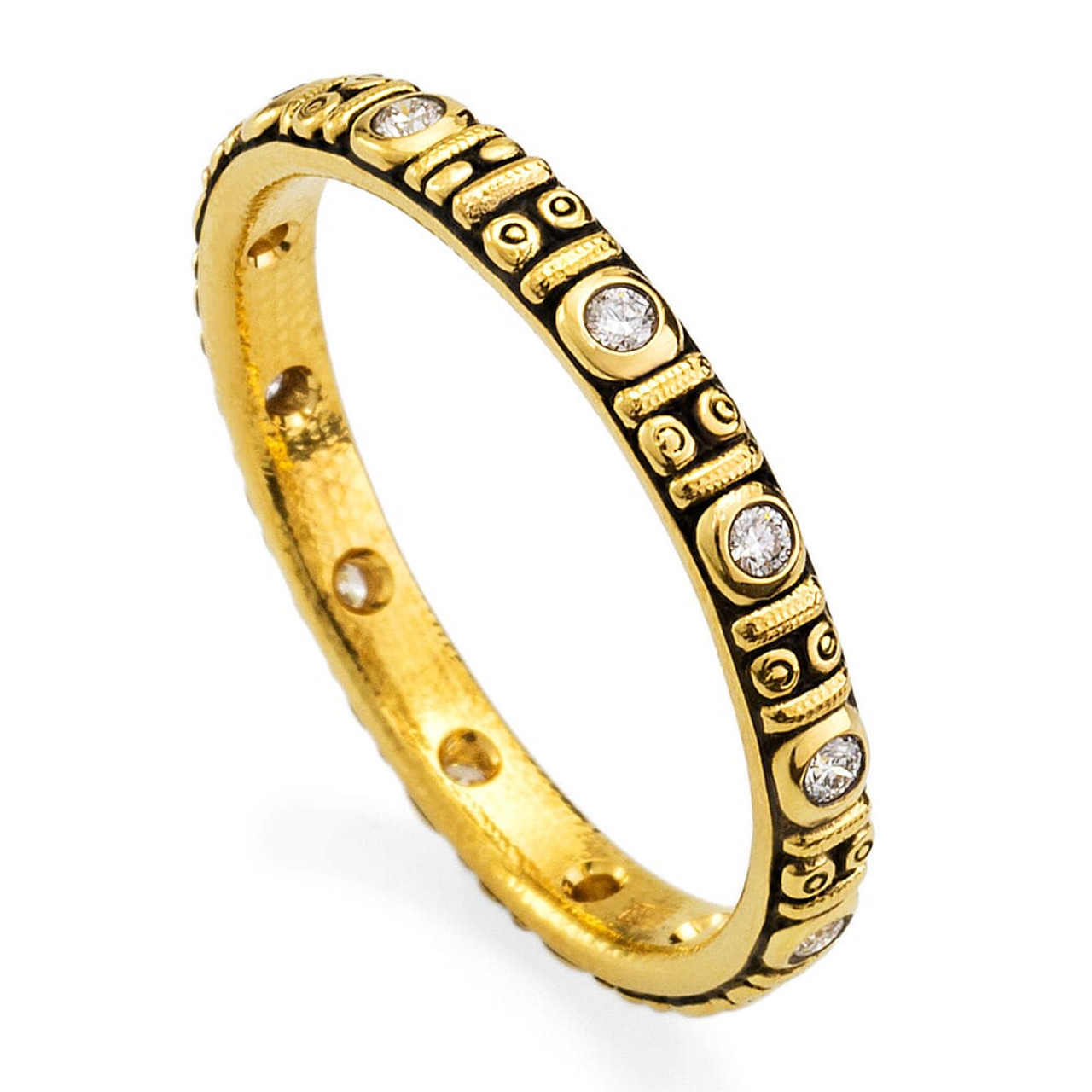 Alex Sepkus 18K and Diamond "Circle" Band R-73