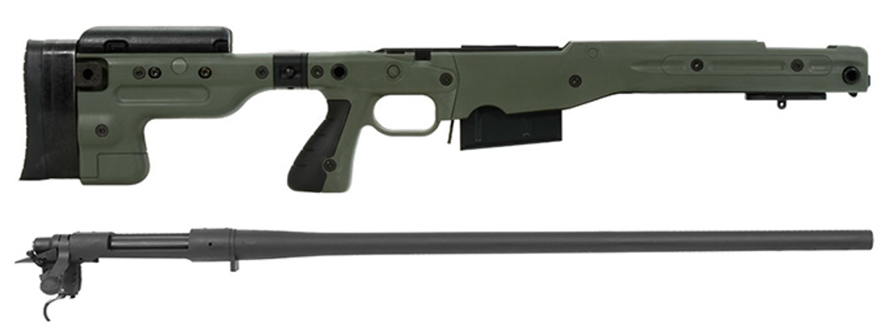 Remington 700P 5R 300 Win Mag with Accuracy International AT Green Folding Chassis/Barreled Action Kit