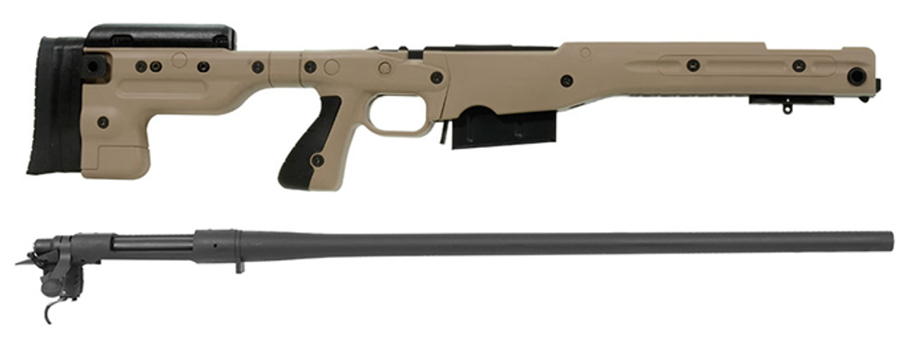 Remington 700P 5R 300 Win Mag with Accuracy International AT Pale Brown Fixed Chassis/Barreled Action Kit