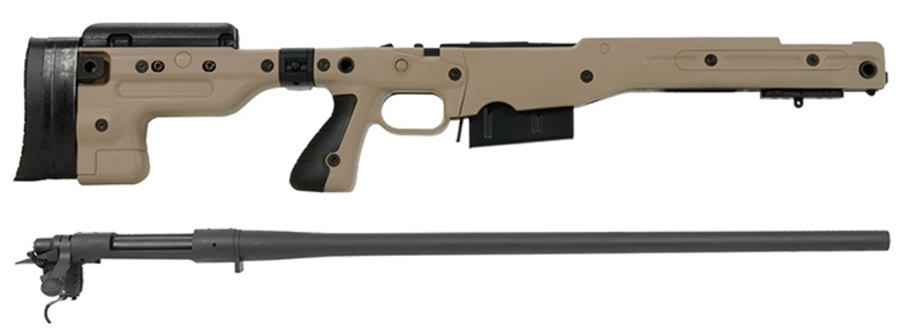 Remington 700P 5R 300 Win Mag with Accuracy International AT Pale Brown Folding Chassis/Barreled Action Kit