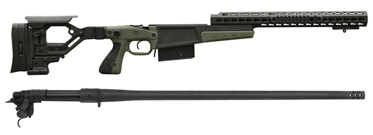 Remington 700P 5R 300 Win Mag with Accuracy International AX Green Chassis/Barreled Action Kit