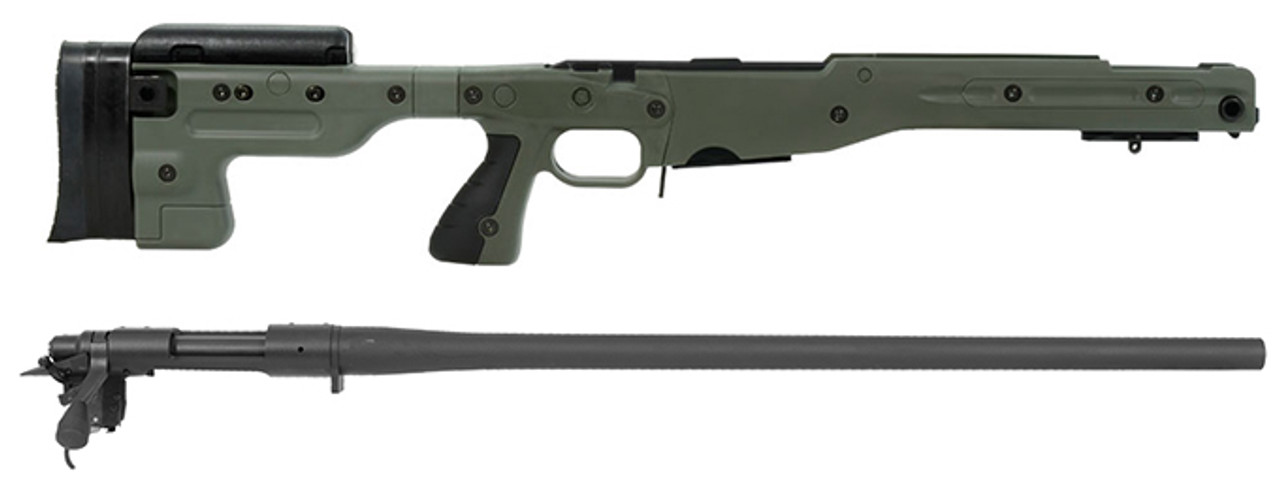 Remington 700P 5R 308 Win with Accuracy International AT Green Fixed Chassis/Barreled Action Kit