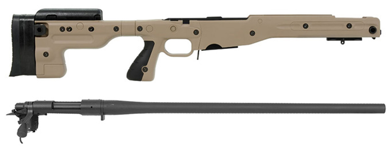 Remington 700P 5R 308 Win with Accuracy International AT Pale Brown Fixed Chassis/Barreled Action Kit