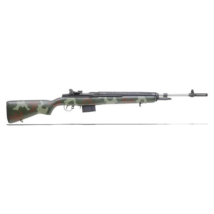 Springfield Armory Super Match M1A 7.62mm Mcmillan Marine Corp Green Camo Fiberglass Stock, Douglas Stainless Steel Barrel Rifle SA9805