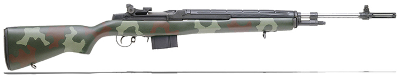 Springfield Armory Super Match M1A 7.62mm Mcmillan Marine Corp Green Camo Fiberglass Stock, Douglas Stainless Steel Barrel Rifle SA9805