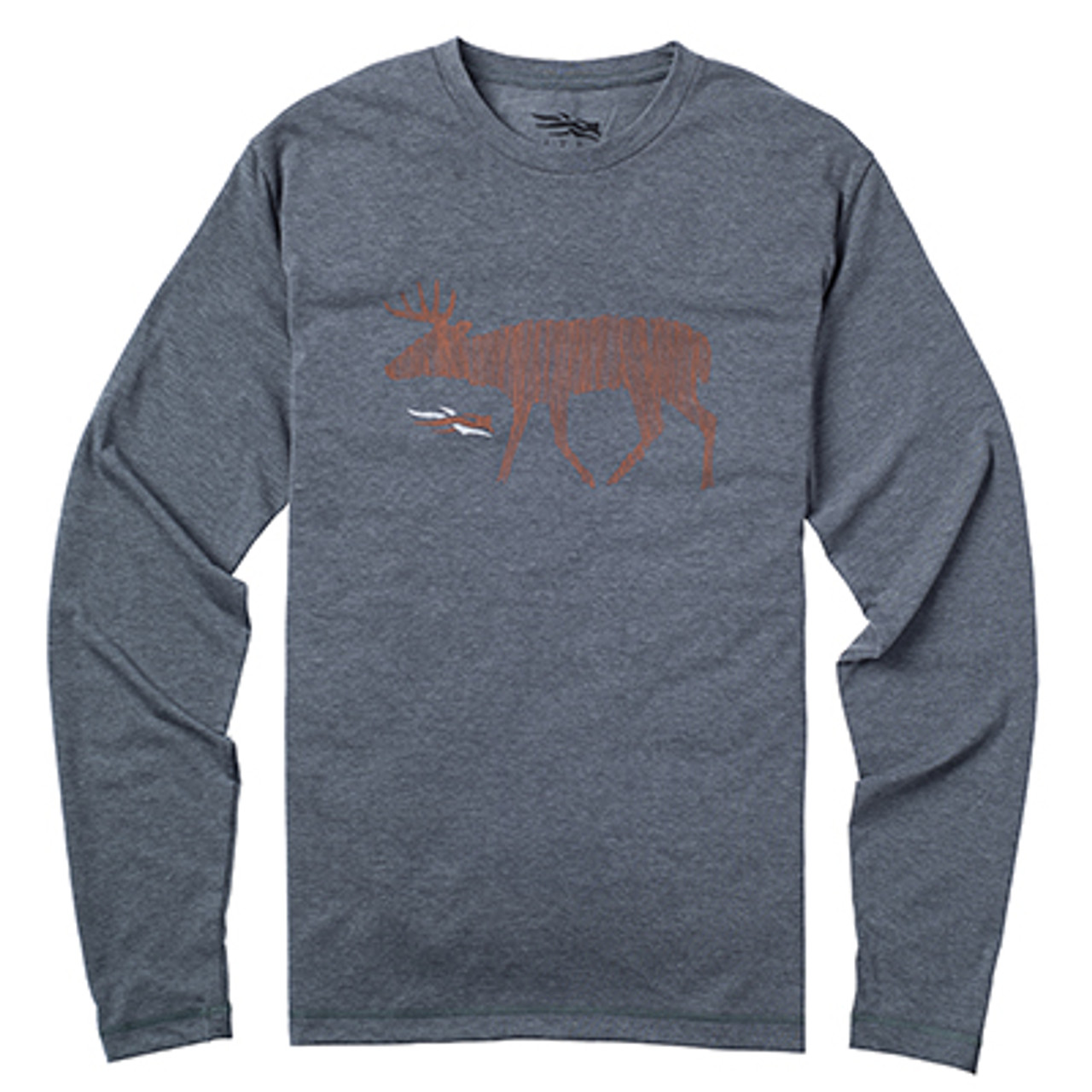 Sitka Deer Sketch Tee LS Lead XXX Large|20036-PB-3XL
