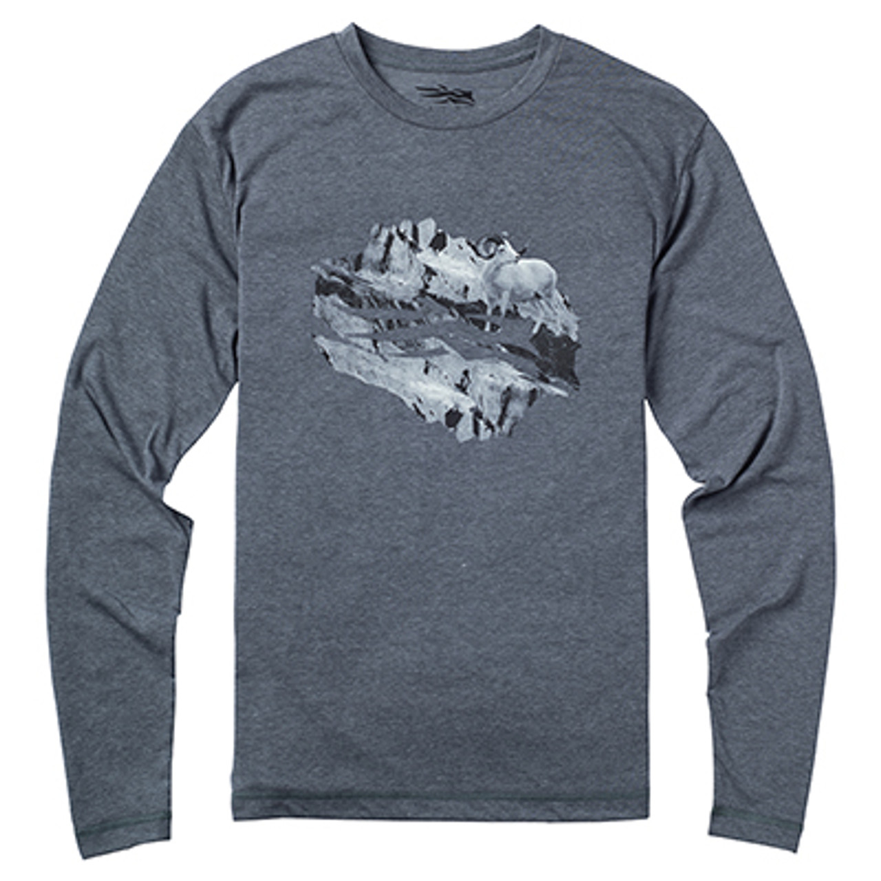 Sitka Ram Long Sleeve Tee Lead 20042-PB