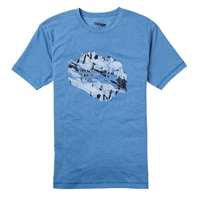Sitka Ram Short Sleeve Tee Lake Blue 20043-LB
