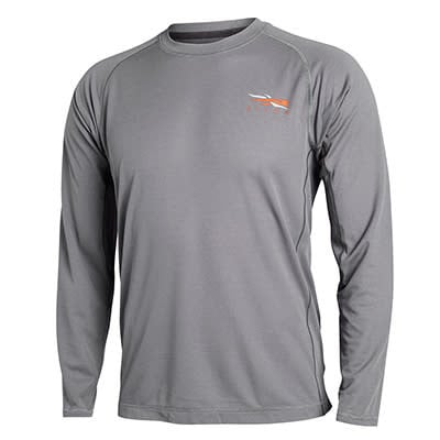 Sitka Core Lt Wt Crew - LS Woodsmoke X Large 10033-WS-XL