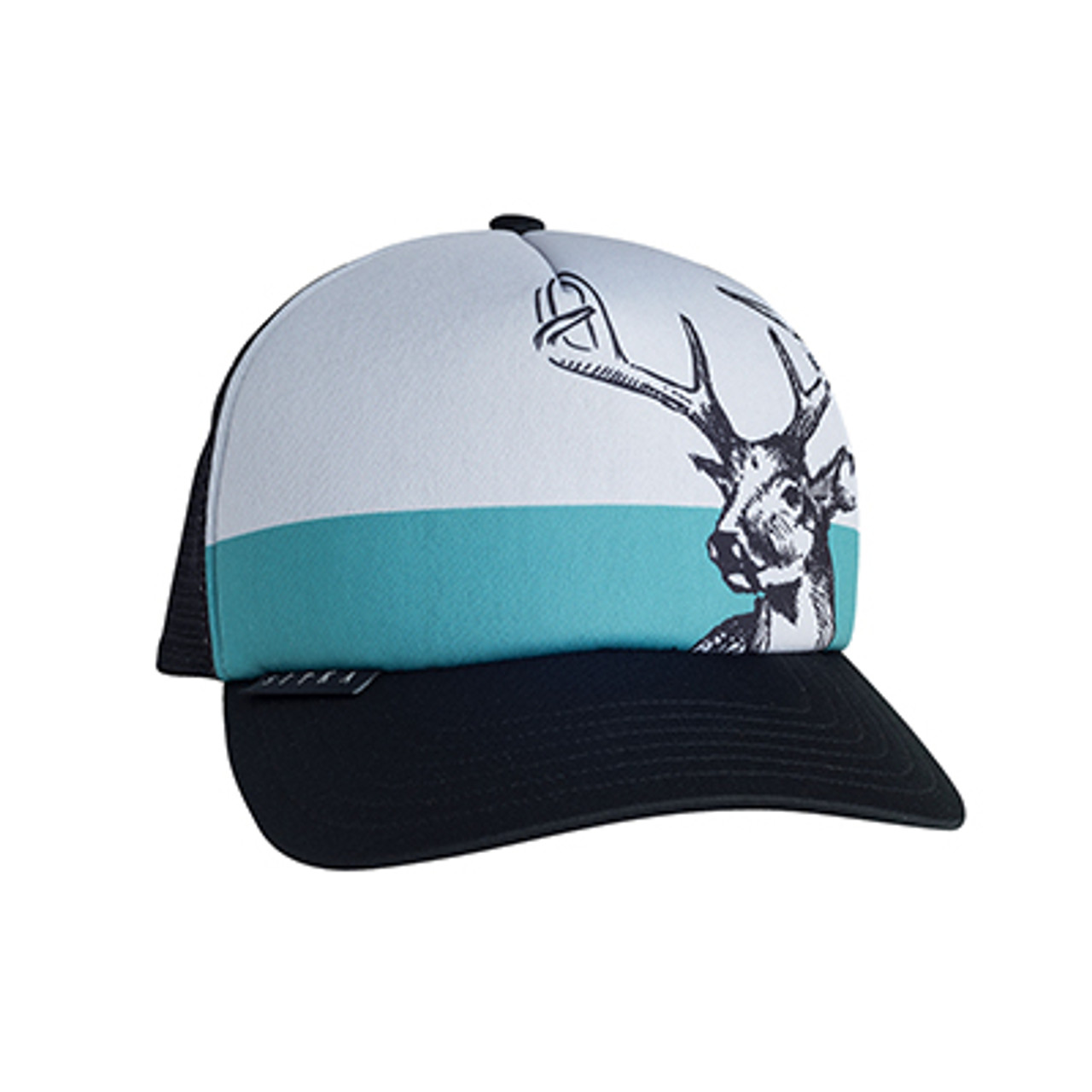 Sitka Gear Black Field Sketch Whitetail Foam Trucker Hat 20071-BK-OSFA