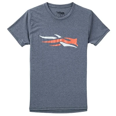 Sitka Womens Sitka Logo Tee SS Lead Large 20081-PB-L