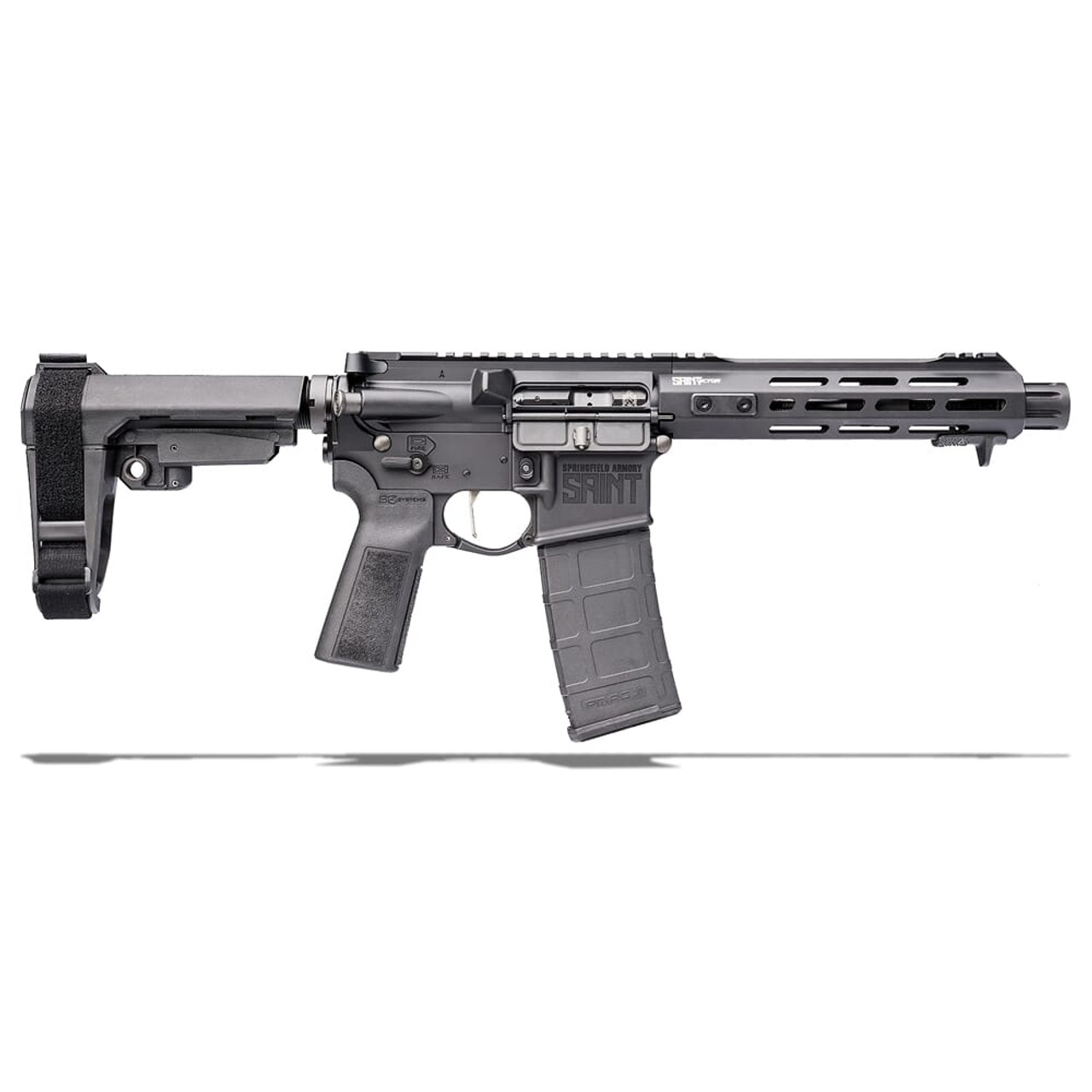 Springfield Armory 5.56 Saint Victor Pistol w/  7.5" Barrel SBA3 Pistol Brace  STV975556B-B5